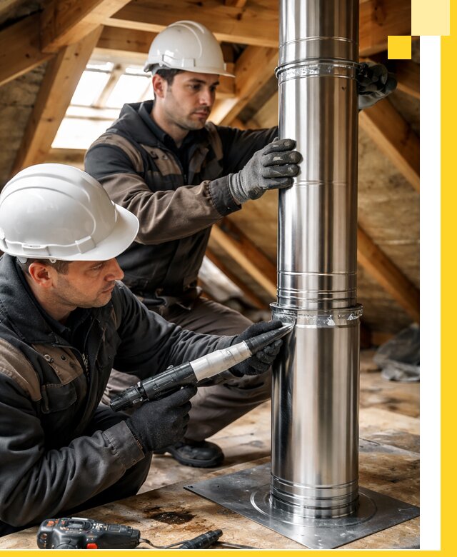 Монтаж дымоходов для каминов в Ессентуках с гарантией качества