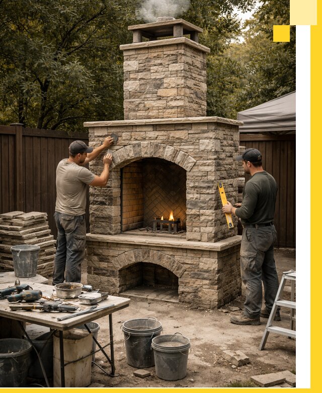 Проектирование и установка уличных каминов в Ессентуках