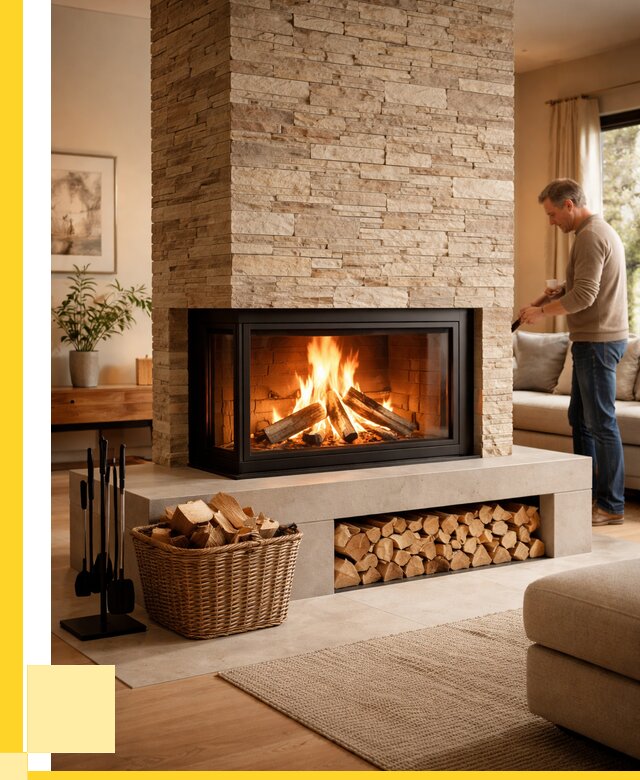 Дровяной камин под ключ в Ессентуках от 203940 р. | ЭриданСсн