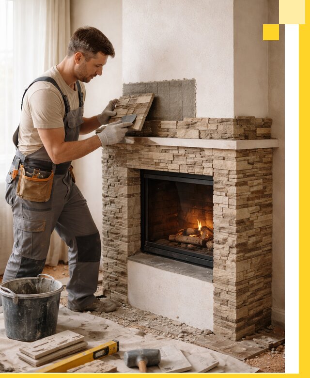 Изготовление и монтаж каминов для дома под ключ в Ессентуках