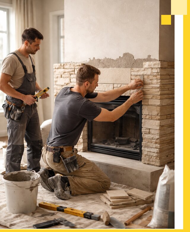 Установка и монтаж каминов для загородного дома в Ессентуках