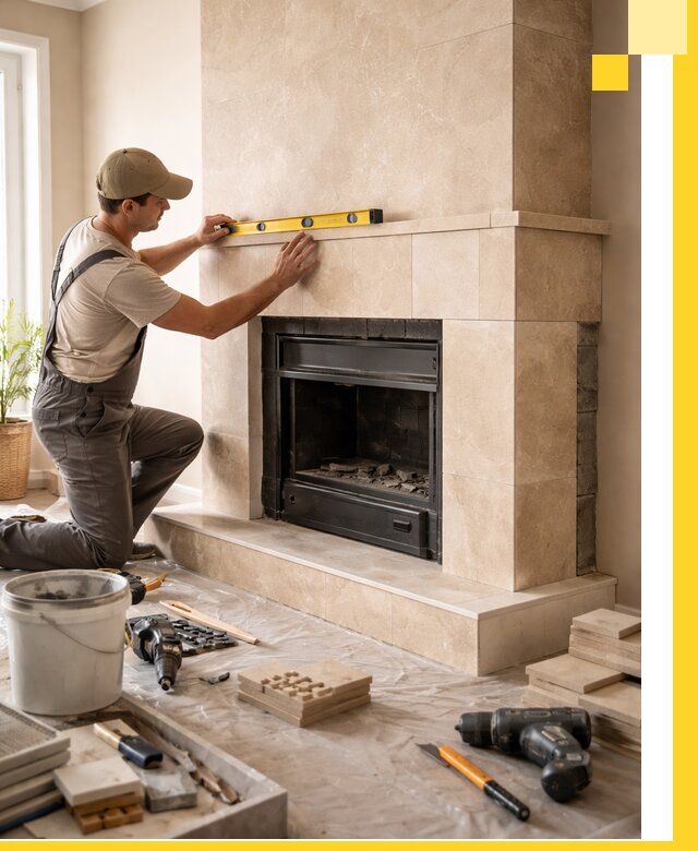 Установка и монтаж каминов в частном доме под ключ в Ессентуках