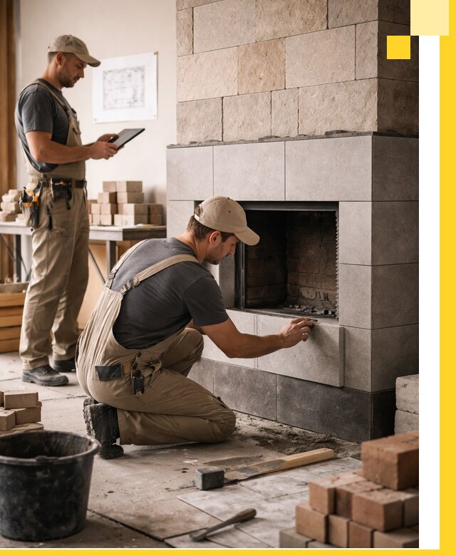 Индивидуальные проекты каминов и каминных систем в Ессентуках