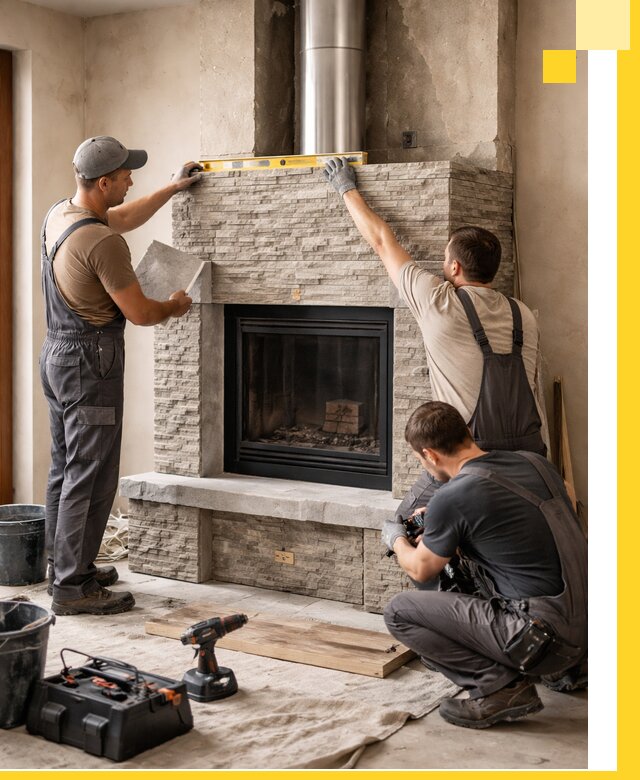 Профессиональный монтаж каминов под ключ в Ессентуках для дома