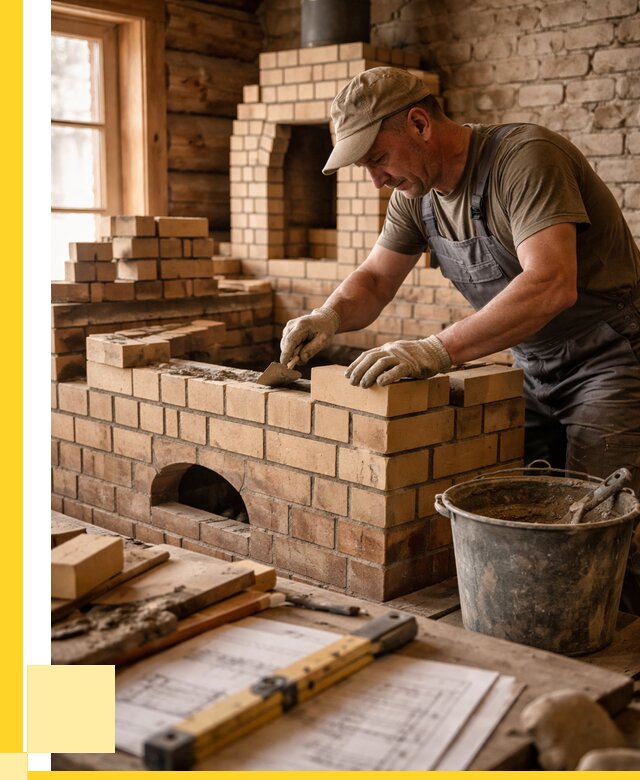 Кладка печей из кирпича в Ессентуках цены от 30591 р. - ЭриданСсн