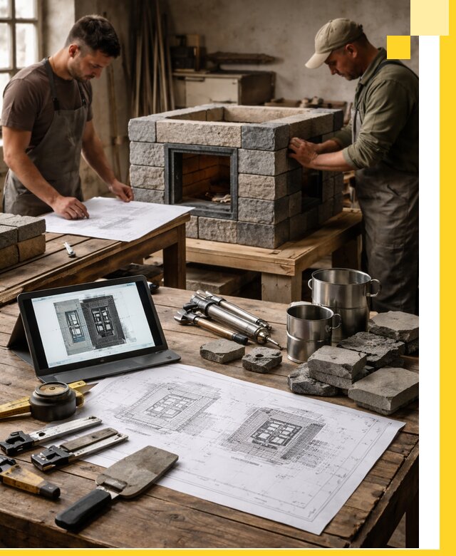 Разработка проектов печей с согласованием и монтажом в Ессентуках