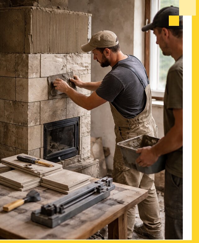 Профессиональная облицовка печей в Ессентуках: керамика и камень