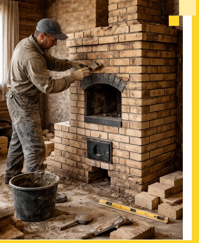 Кирпичные печи под ключ в Ессентуках: проектирование и кладка