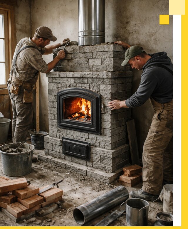 Производство, поставка и монтаж дровяных печей в Ессентуках