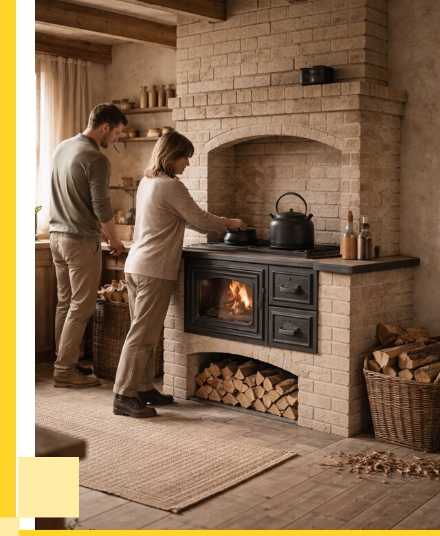 Печи с плитой в Ессентуках от 45887 р. | ЭриданСсн — кирпичная печь