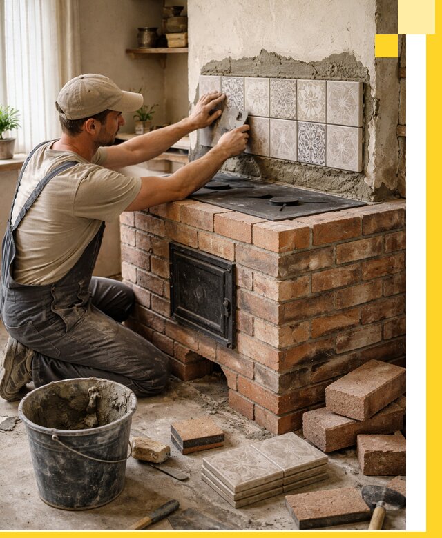 Печи с плитой на заказ монтаж гарантия и сервис в Ессентуках