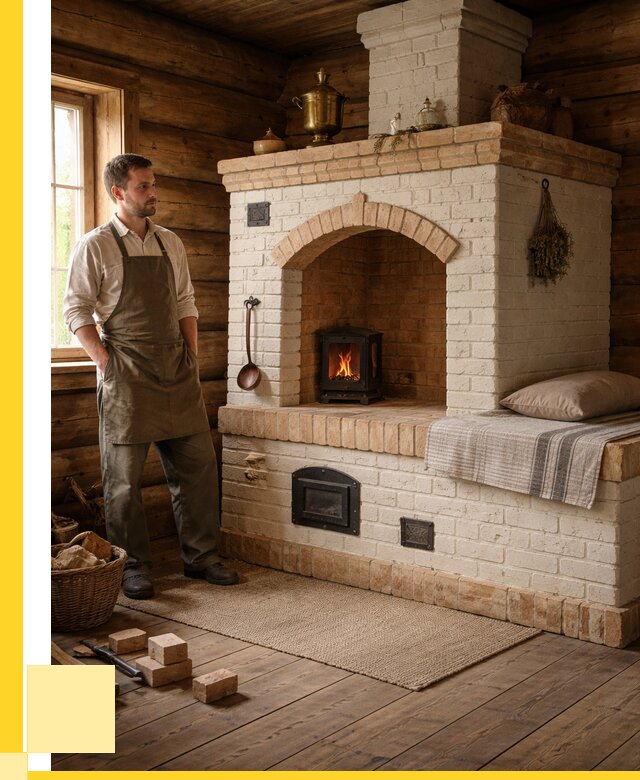 Русские печи с лежанкой под ключ в Ессентуках от 152955 р. ЭриданСсн