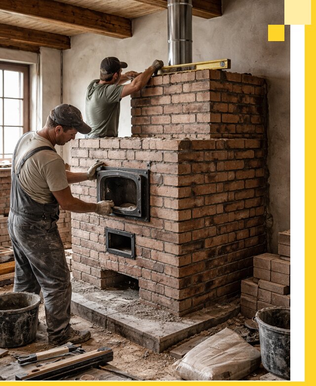 Печи для загородного дома под ключ в Ессентуках — монтаж и сервис