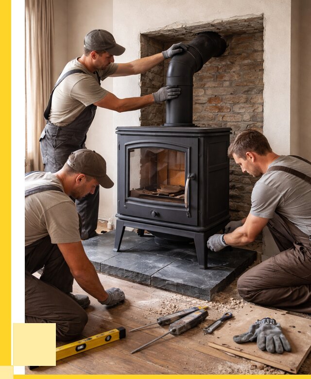Монтаж печи камина в частном доме в Ессентуках от 25493 р. | ЭриданСсн
