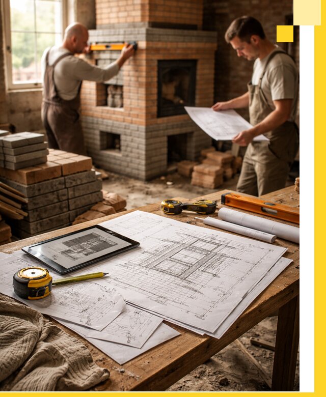 Проекты печей и каминов с индивидуальным дизайном в Ессентуках