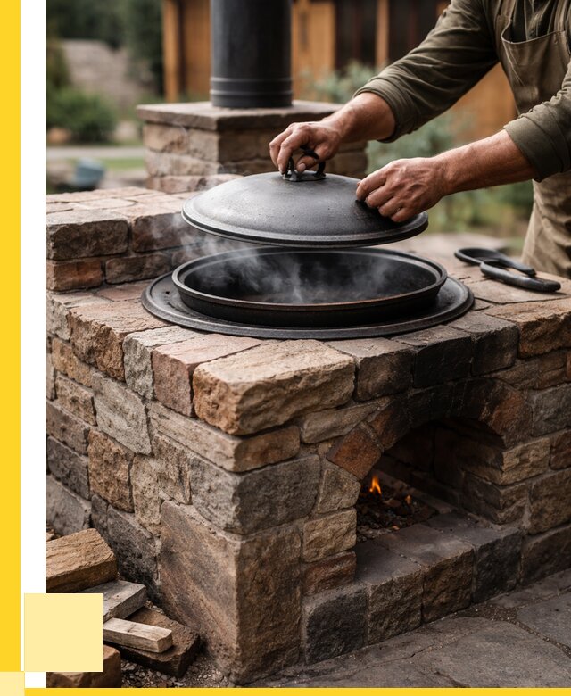 Печи для казана в Ессентуках по цене от 18355 р. | ЭриданСсн