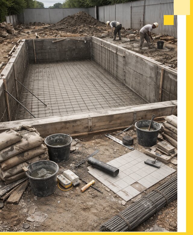 Строительство бассейнов под ключ в Ессентуках, дизайн и монтаж