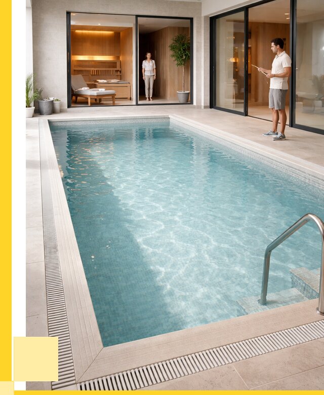 Отделка бассейна пленкой ПВХ в Ессентуках от 3569 р. - ЭриданСсн