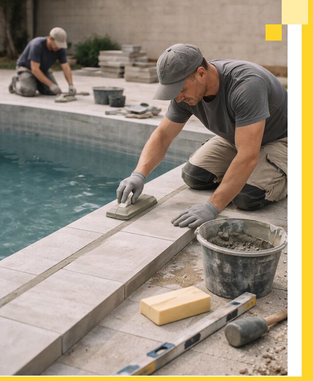 Отделка бассейнов в Ессентуках: декоративная отделка и гидроизоляция