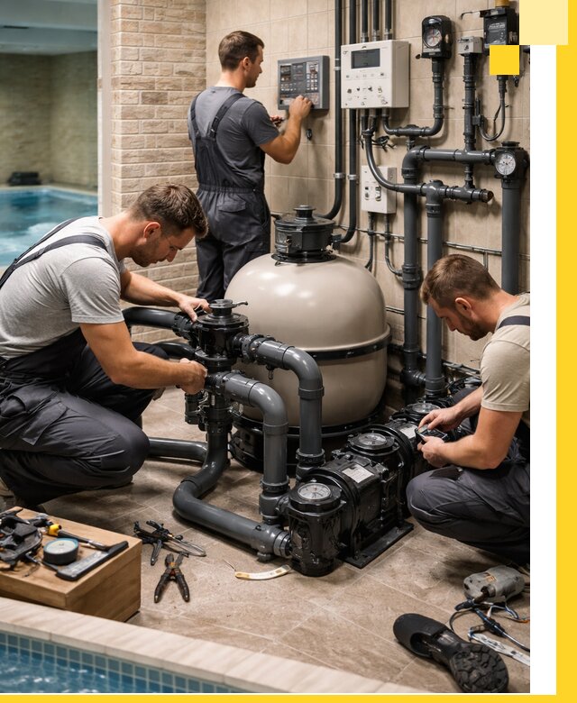 Комплексное оборудование для бассейнов под ключ в Ессентуках