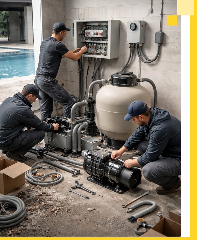 Профессиональный монтаж оборудования для бассейнов в Ессентуках