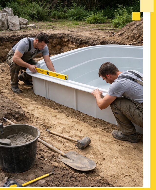 Производство и установка пластиковых бассейнов в Ессентуках под ключ