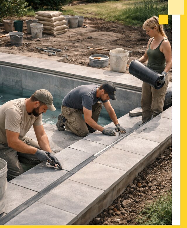 Строительство и монтаж уличных бассейнов под ключ в Ессентуках