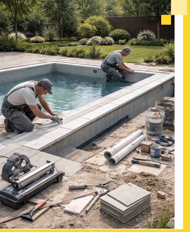 Строительство открытых бассейнов под ключ в Ессентуках профессионально