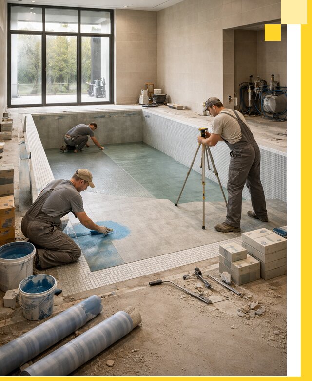 Проект и строительство закрытых бассейнов в Ессентуках под ключ