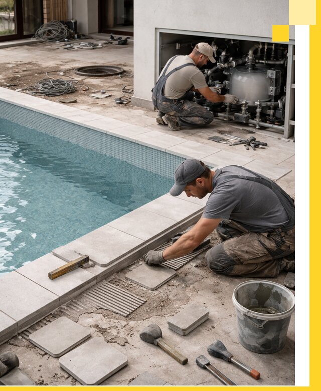 Строительство и монтаж бассейнов в коттедже в Ессентуках