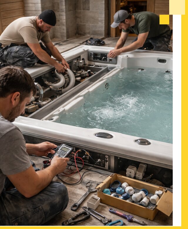 Гидромассажные бассейны под ключ в Ессентуках, дизайн и монтаж