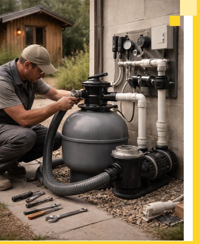 Продажа и монтаж фильтров и насосов для бассейнов в Ессентуках