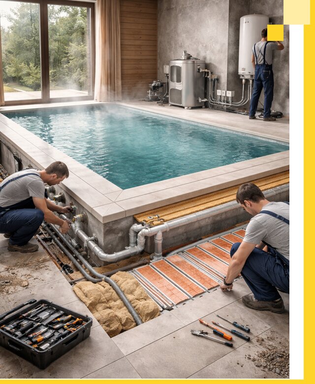 Проектирование и строительство тёплых бассейнов в Ессентуках