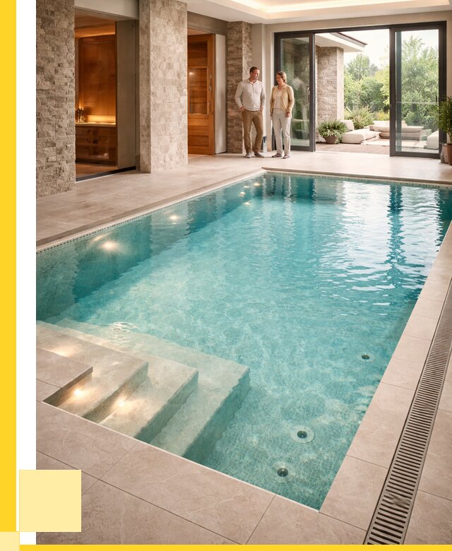 Бассейн во дворе в Ессентуках: проект, отделка от 1223640 р. | ЭриданСсн