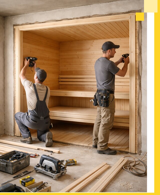 Монтаж саун под ключ в Ессентуках — проектирование и установка