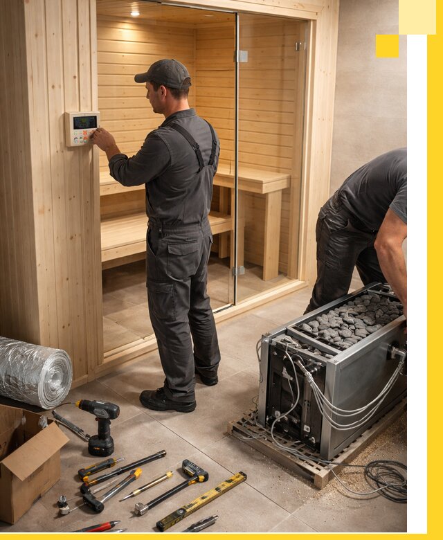 Поставка, установка и монтаж электрических саун в Ессентуках