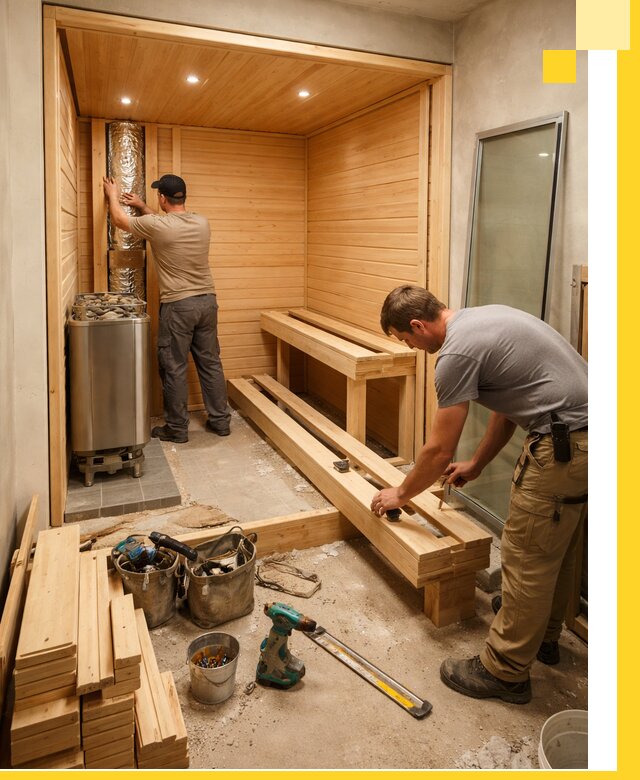 Проектирование и установка домашних саун под ключ в Ессентуках