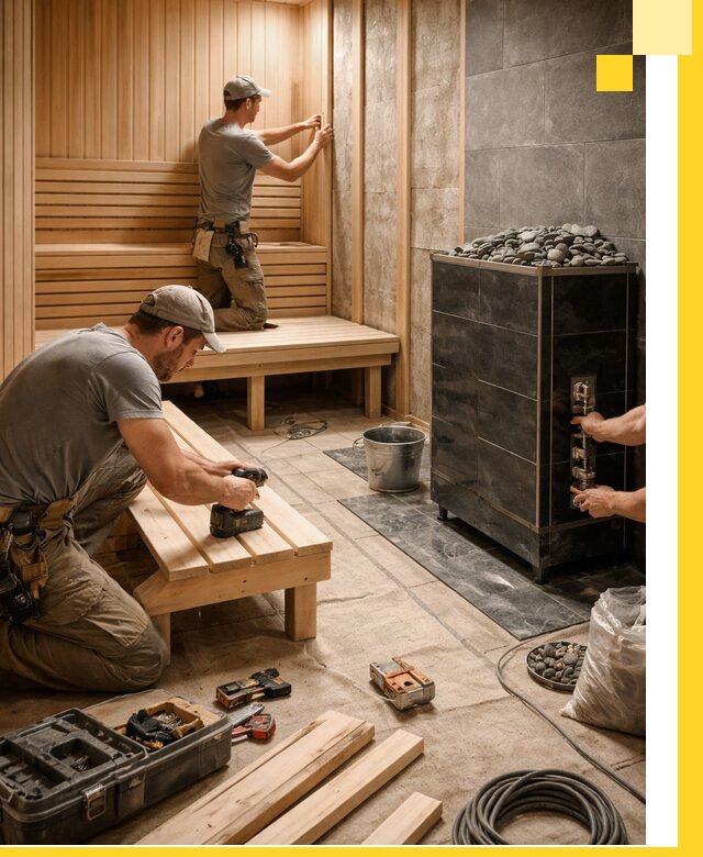 Дизайн и строительство интерьерных саун под ключ в Ессентуках