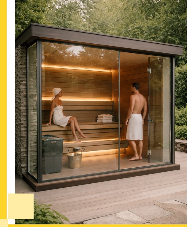 Сауна стеклянная и двери для сауны в Ессентуках от 254925 р. | ЭриданСсн