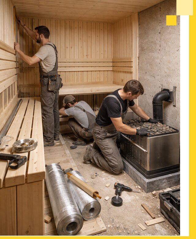 Индивидуальные сауны на заказ в Ессентуках под ключ, проект и монтаж