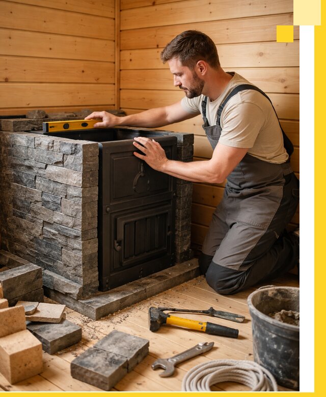 Производство и установка печей для саун под ключ в Ессентуках