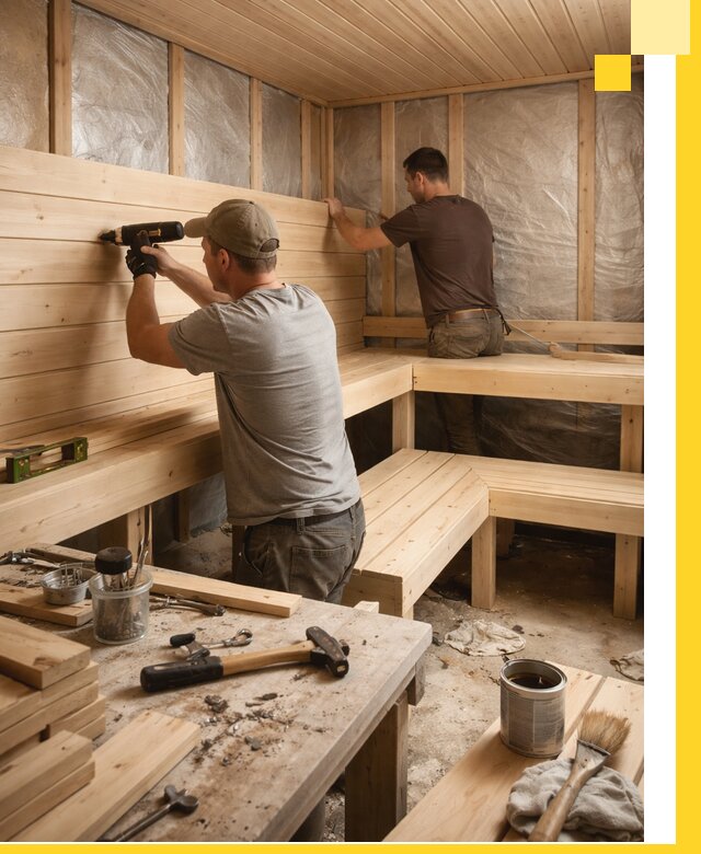 Профессиональная отделка бань и саун под ключ в Ессентуках