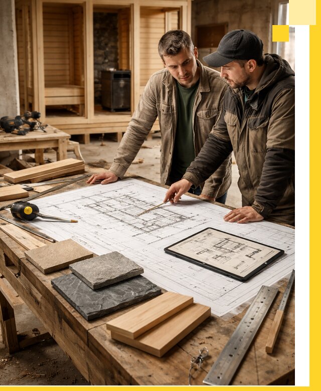 Проекты бань под ключ и планы строительства в Ессентуках