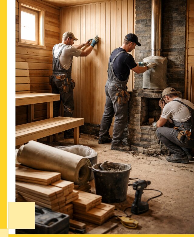 Ремонт бань под ключ в Ессентуках от 45887 р. | ЭриданСсн