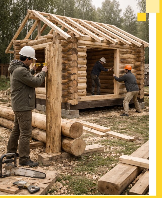 Строительство бань для дачи под ключ в Ессентуках с доставкой и монтажом