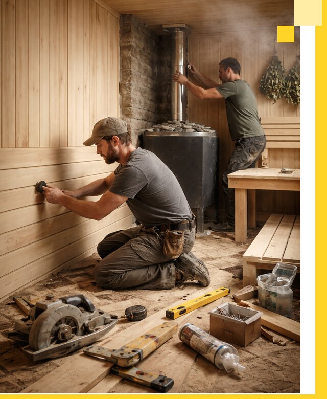 Полное строительство и оснащение парных под ключ в Ессентуках