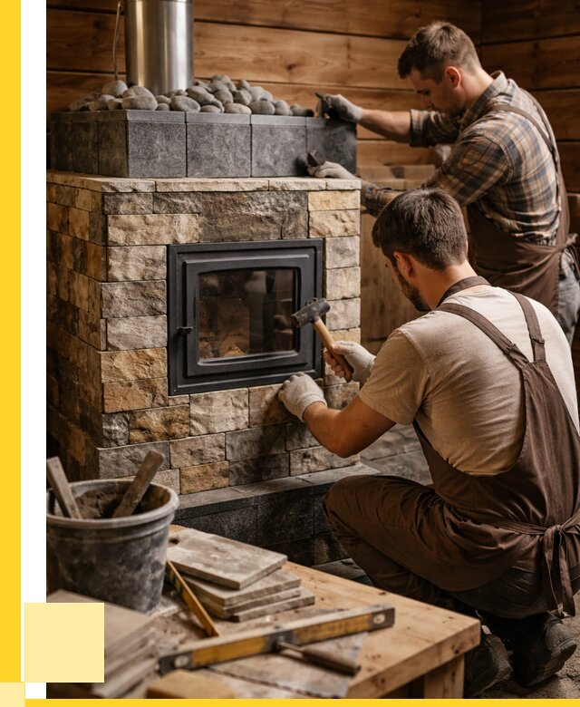 Облицовка банной печи в Ессентуках от 15296 р. | ЭриданСсн