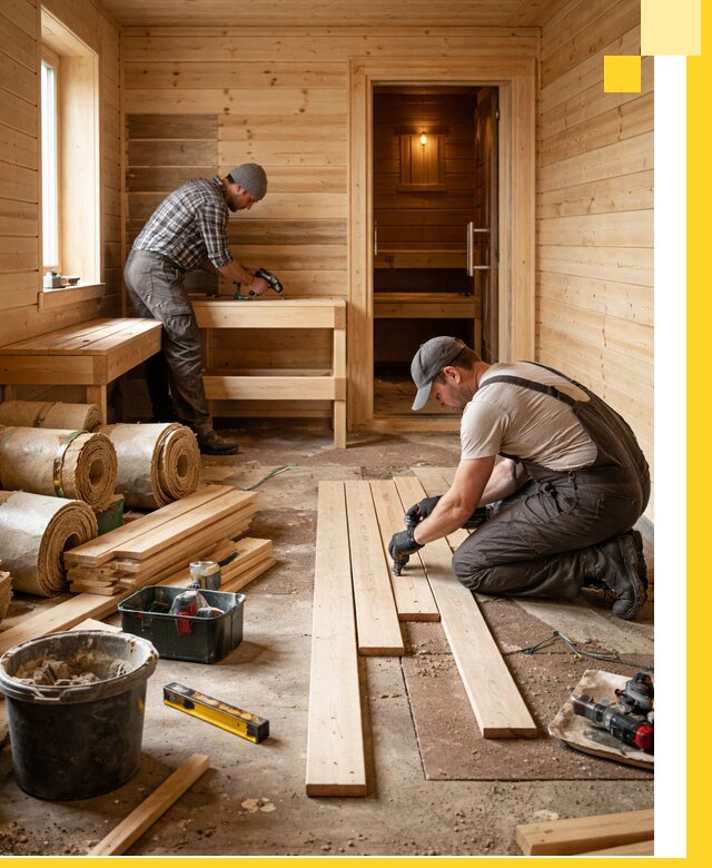 Индивидуальный проект бани с комнатой отдыха под ключ в Ессентуках