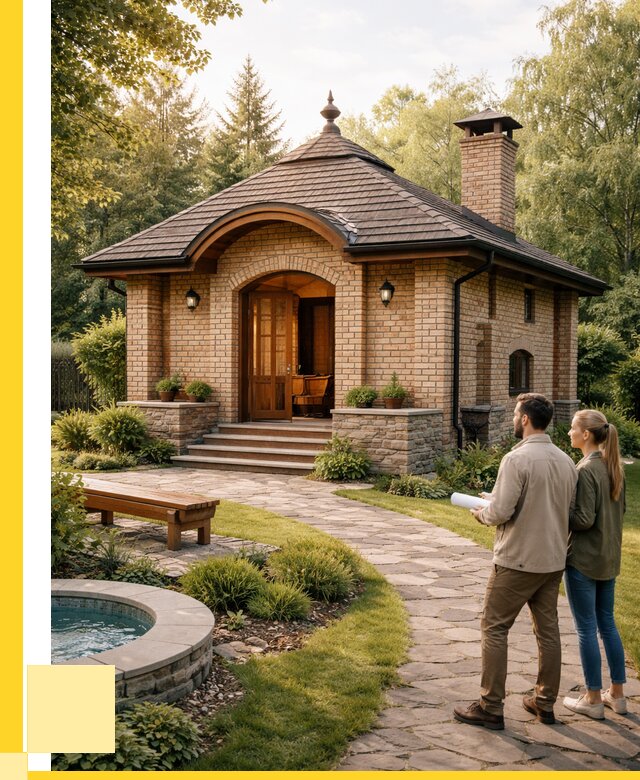 Проект кирпичной бани в Ессентуках от 30591 р. | ЭриданСсн