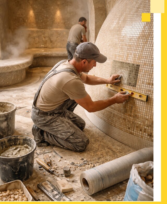 Хамам под ключ в Ессентуках: проектирование, строительство, отделка